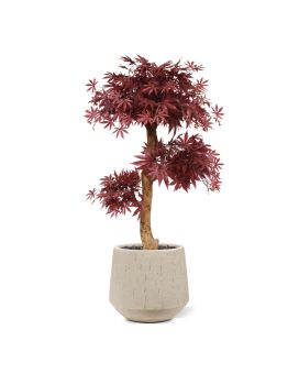 Artificial Acer Bonsai tree 95 cm burgundy