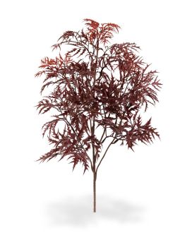 Artificial Ming Aralia Branch 50 cm burgundy UV