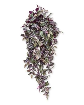 Artificial Tradescantia hanging plant 100 cm purple