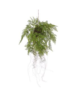 Artificial trailing Fern composition 35 cm on rope