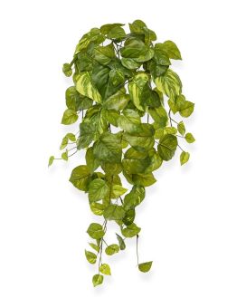Artificial Pothos hangingplant 55 cm varigated in pot