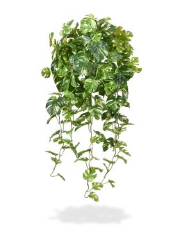 Faux Monstera artificial hangingplant 80 cm variegated