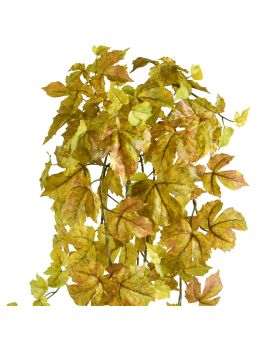 Artificial hanging plant Autumn maple 65cm yellow