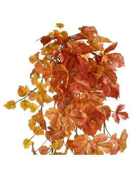 Artificial hanging plant Autumn maple 90cm orange