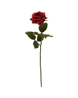 Artificial Rose Branch Classic 46cm red