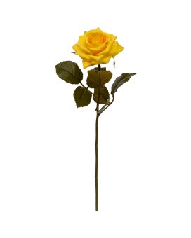 Artificial Rose Branch Classic 46cm yellow