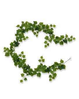 Faux Grape leaf Garland 180 cm green