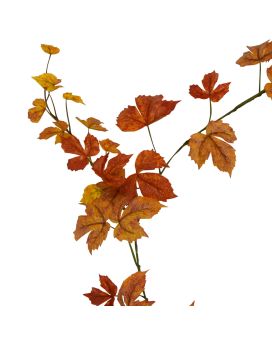 Artificial Maple garland 180cm autumn orange