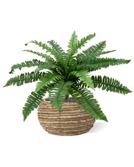 Artificial Boston Fern Deluxe 45cm (bush)