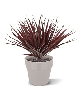 Artificial Bamboo Grass 25cm UV-proof Burgundy