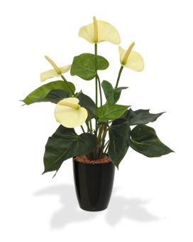 Artificial Anthurium plant 40cm white