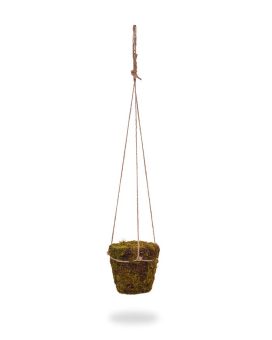 Moss Pot with jute rope hanger 70 cm