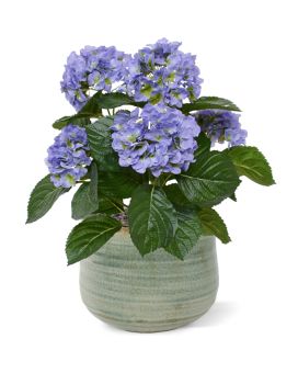 Artificial Hortensia bush 40cm blue