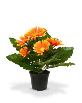 Artificial Gerbera plant 30 cm orange