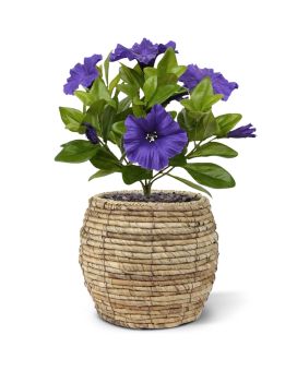 Artificial Petunia bouquet 25 cm purple