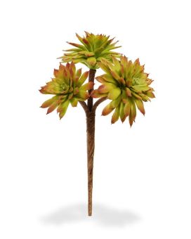 Mini Red Echeveria artificial branch 17 cm