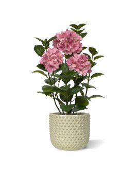 Hydrangea Artificial plant in pot 65cm Pink
