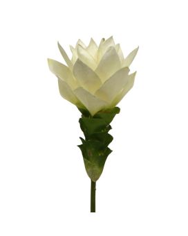 Artificial Curcuma stem flower 50 cm white