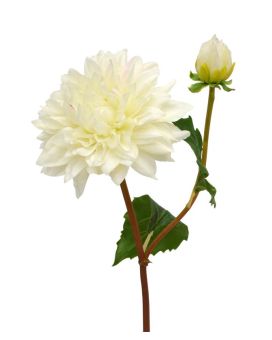 Artificial Dahlia Branch 50 cm cream
