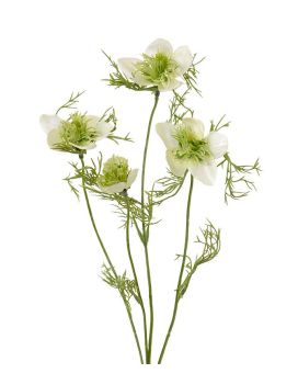 Artificial Nigella Branch 55 cm cream