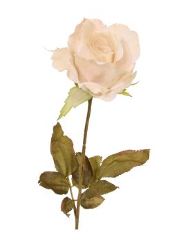 Artificial Rose branch Alice 60 cm cream
