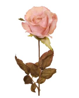 Artificial Rose branch Alice 60 cm pink