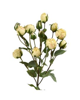 Artificial Rosebush 70 cm cream