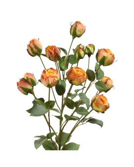 Artificial Rosebush 70 cm orange