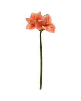 Amaryllis Artificial Flower 67cm Salmon