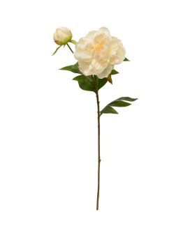 Peony artificial flower 69cm cream