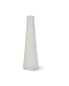 Zzing vase Long 25 cm - white