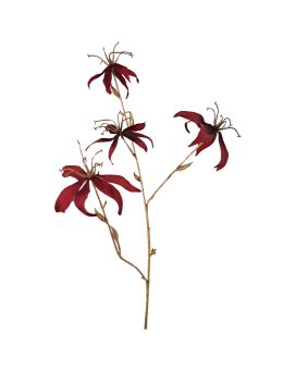 Gloriosa Artificial Flower 80cm Red