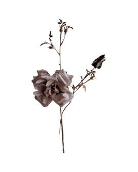 Artificial Rose Branch 81cm Ivory