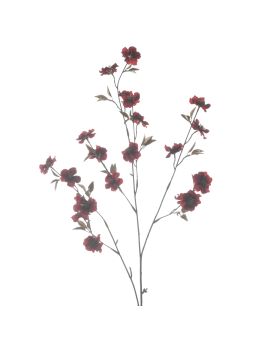 Artificial cherry blossom branch 97cm Red