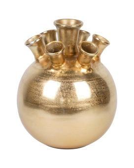 Aluminum Ball Vase Gold 28cm