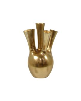 Aluminum Spout Vase Gold 38cm