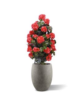 Artificial Geranium pyramid 110cm plant UV red