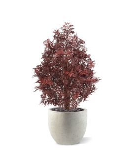 Artificial Ming Aralia plant 90cm Burgundy UV-proof