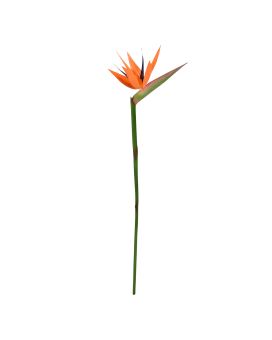 Artificial Strelitzia branch Deluxe 90cm - Orange