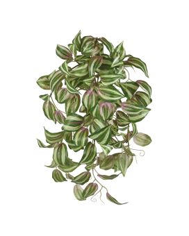 Tradescantia Tricolor artificial hanging plant 45cm