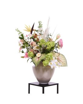 Hand Tied Artificial Bouquet Isabella Barcelona - White/Pink