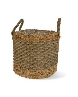 Plant basket Chama 32x 35 cm - natural/grey