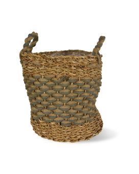 Plant basket Chama 25x 25 cm - natural/grey