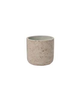 Ornamental pot Charlie M gray D18xH17cm