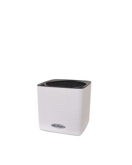 Ornamental pot Lechuza Cube Colour 14 white