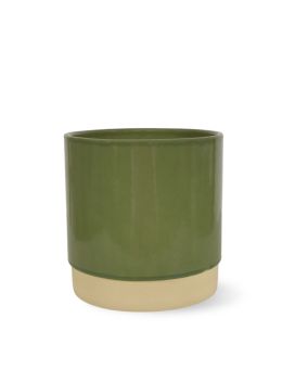 Flowerpot Eno 8x 8 cm - green