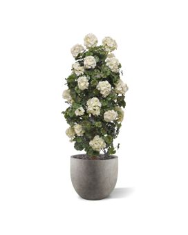 Artificial Geranium column plant 120cm UV Cream