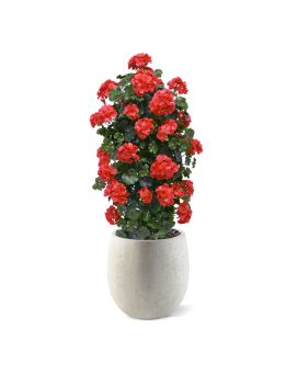 Artificial Geranium column plant 120cm UV red