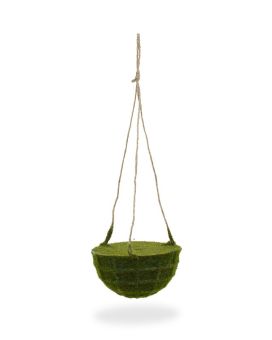 Artificial Moss hanging basket 15 cm on rope