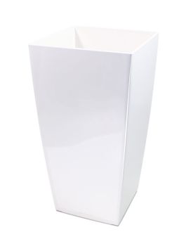 Lechuza Cubico ornamental pot 40x40x75 cm white weiß all-inclusive